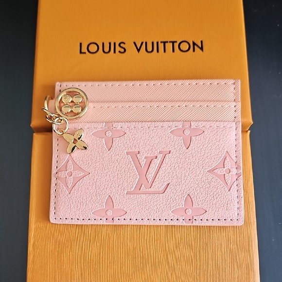 Louis Vuitton Accessories - Louis Vuitton Pink Monogram Card Holder